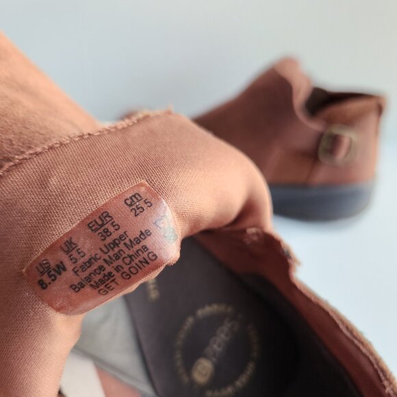 BZees LifeStride Get Going Size 8.5W Brown Slip-On Flat Heel Bootie Memory Foam - Picture 7 of 13